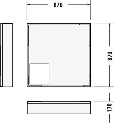 DURAVIT D-Code Duschwanne 800x800 mm Weiß Sanitäracryl mit Antislip