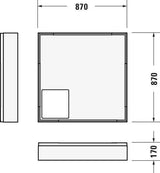 DURAVIT D-Code Duschwanne 800x800 mm Weiß Sanitäracryl mit Antislip
