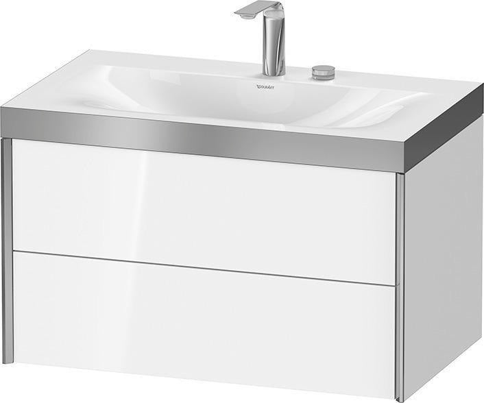 DURAVIT XViu c-bonded Waschtischset wandhängend 800x480x503mm mit 2 Schubkästen, Push-Open und Soft-Close