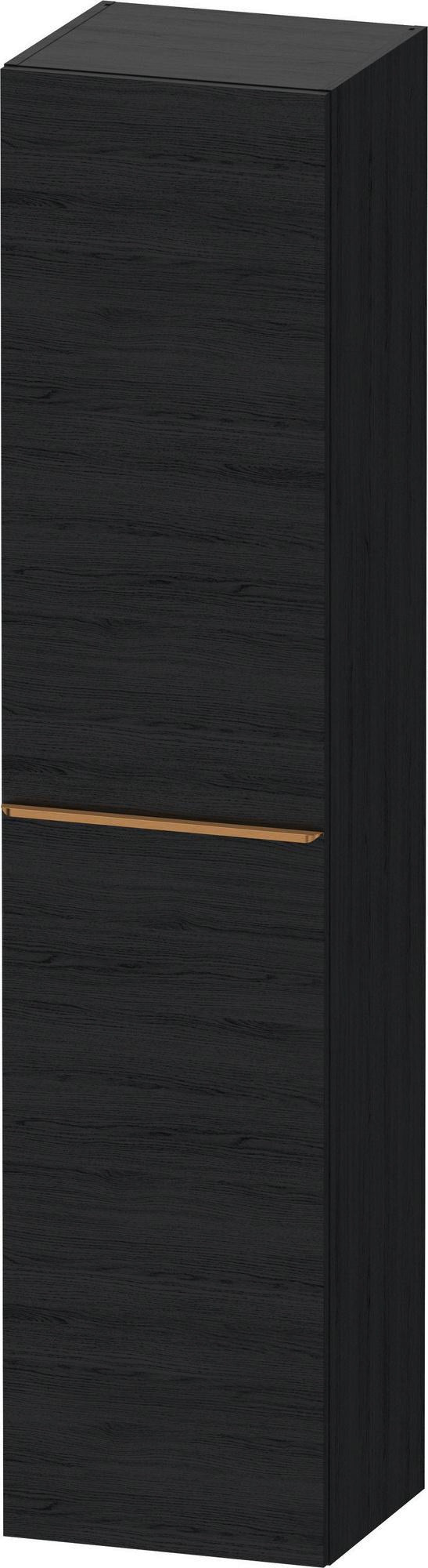 DURAVIT D-Neo Hochschrank 400x360x1760 mm, 1 Tür links, Eiche Schwarz – Matt, Soft-Close