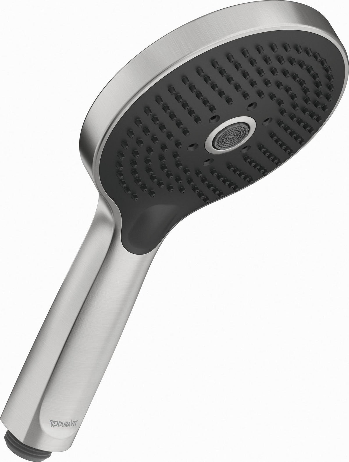 DURAVIT Handbrause MinusFlow 3-Jet D120 Rain/Pulse/Mono, Schwarz Matt – 120 mm Duschkopf mit Antikalk