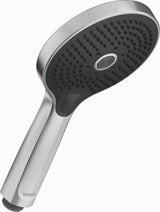 DURAVIT Handbrause MinusFlow 3-Jet D120 Rain/Pulse/Mono, Schwarz Matt – 120 mm Duschkopf mit Antikalk