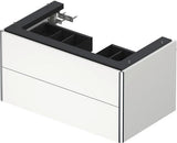 Duravit XSquare Waschtischunterbau 784 mm, 2 Schubkästen, s-matt, Ahorn Mi.