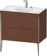 DURAVIT XViu c-bonded Waschtischset 800 mm bodenstehend mit 2 Auszügen und Tip-on Technik