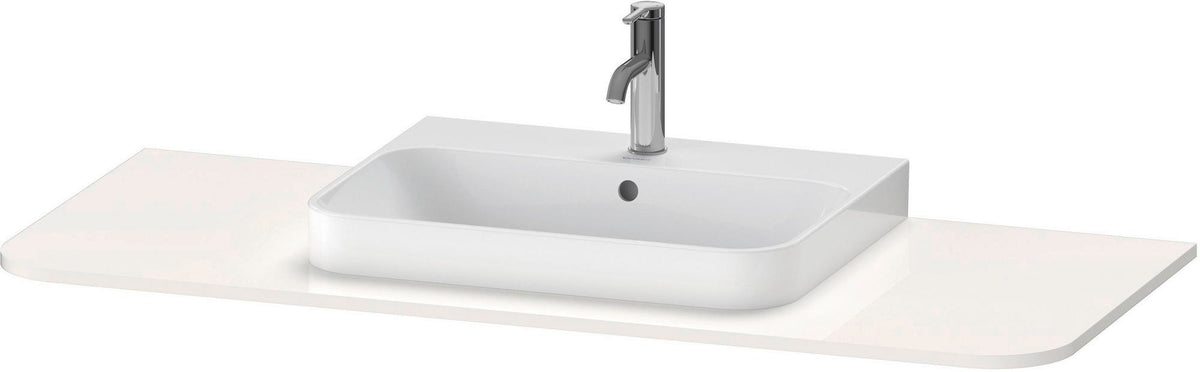 Duravit Konsole Happy D.2 1300 mm taupe supermatt – Beckenposition links