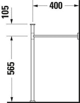 DURAVIT Metallkonsole Scola für 068460/068560 Chrom – Design Classics Möbelgestell