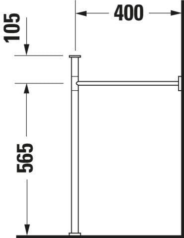 DURAVIT Metallkonsole Scola für 068460/068560 Chrom – Design Classics Möbelgestell