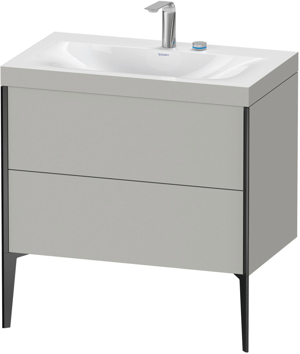 DURAVIT XViu c-bonded Waschtischset 800 mm mit 2 Auszügen, bodenstehend, Soft-Close