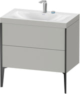 DURAVIT XViu c-bonded Waschtischset 800 mm mit 2 Auszügen, bodenstehend, Soft-Close