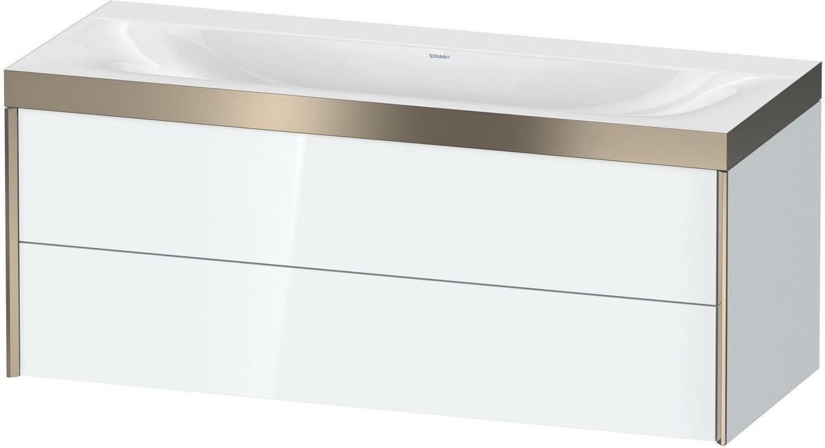 DURAVIT XViu c-bonded Waschtischunterbauset 1200 mm wandhängend mit 2 Schubkästen