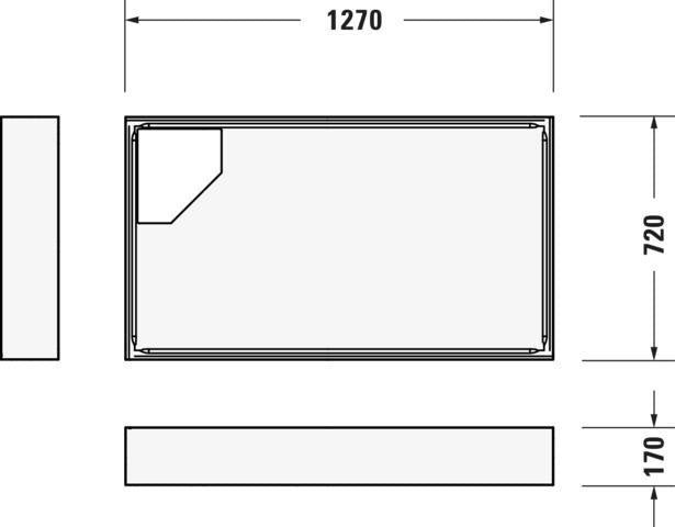 DURAVIT D-Code Duschwanne 1100x750x85 mm Weiß Sanitäracryl mit Antislip – Rechteckig