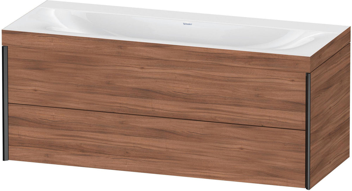 DURAVIT XViu c-bonded Waschtischunterbauset 1200 mm wandhängend mit 2 Schubkästen