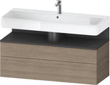 Duravit Qatego Waschtischunterbau 1190 mm Weiß Hochglanz mit Tip-On-Technik