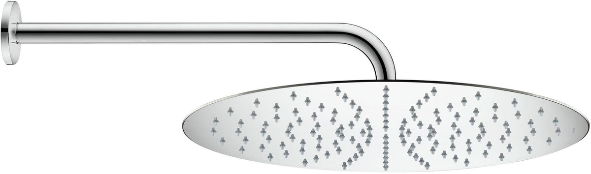 DURAVIT D400 Kopfbrause rund 400 mm Chrom – 1 Strahl, Antikalk, Wand- und Deckenmontage