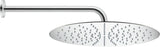 DURAVIT D400 Kopfbrause rund 400 mm Chrom – 1 Strahl, Antikalk, Wand- und Deckenmontage