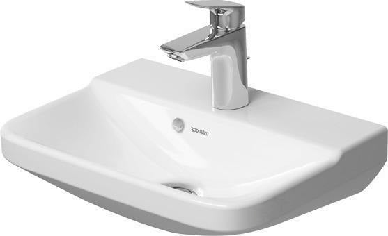 DURAVIT Handwaschbecken P3 Comforts 450 mm mit Überlauf & Hahnlochbank, weiß