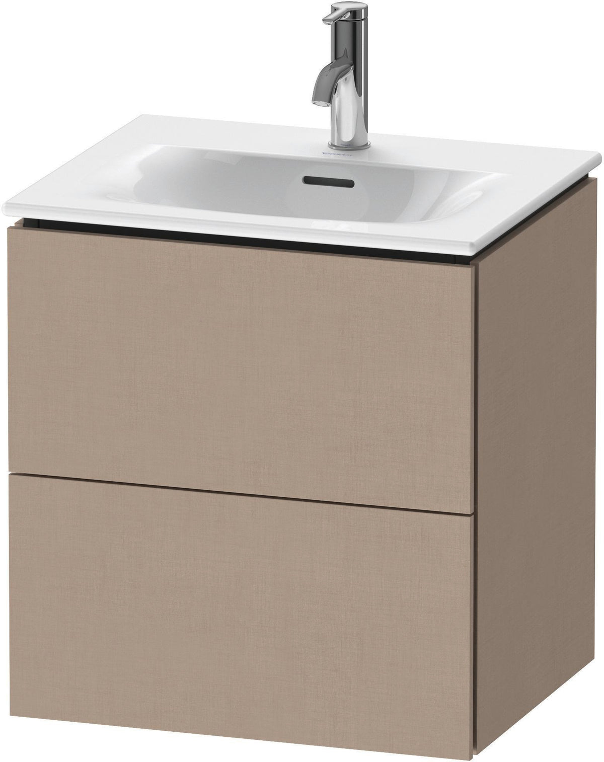 DURAVIT L-Cube Waschtischunterbau 520 mm weiß matt – 2 Schubkästen, wandhängend