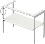DURAVIT White Tulip Metallkonsole 984 mm von Philippe Starck – Höhenverstellbar, Weiß Seidenmatt