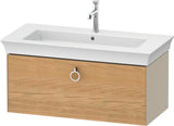 Duravit White Tulip Waschtischunterbau 984 mm Eiche Mitte mit LED-Beleuchtung von Philippe Starck
