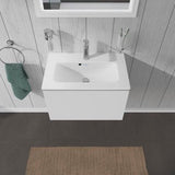 DURAVIT L-Cube Waschtischunterbau 620 mm, 1 Auszug, Weiß Matt, Wandmontage
