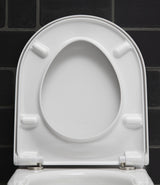 DURAVIT WC-Sitz Starck 3 Weiß Duroplast ohne Absenkautomatik Edelstahl Scharniere