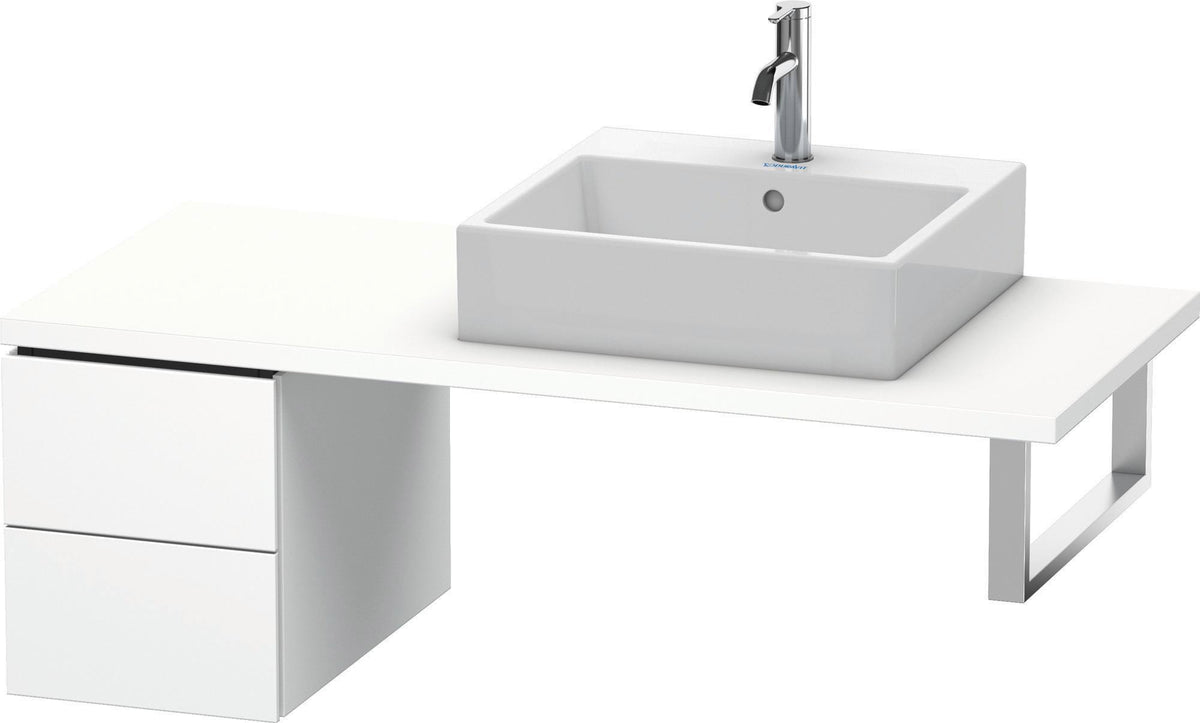 DURAVIT L-Cube Unterschrank 400x320x548mm Weiß Matt mit 2 Schubkästen und Tip-on-Technik