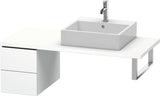 DURAVIT L-Cube Unterschrank 400x320x548mm Weiß Matt mit 2 Schubkästen und Tip-on-Technik