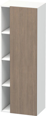 DURAVIT DuraStyle Hochschrank 360x500x1400 mm, 1 Tür links, Eiche Terra/Weiß Matt