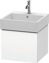 DURAVIT L-Cube Waschtischunterbau 484 mm, 1 Auszug, Weiß Matt, wandhängend, Tip-On