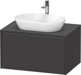 DURAVIT Ketho.2 Konsolen-Waschtischunterbau 800 mm betongrau matt mit 1 Auszug