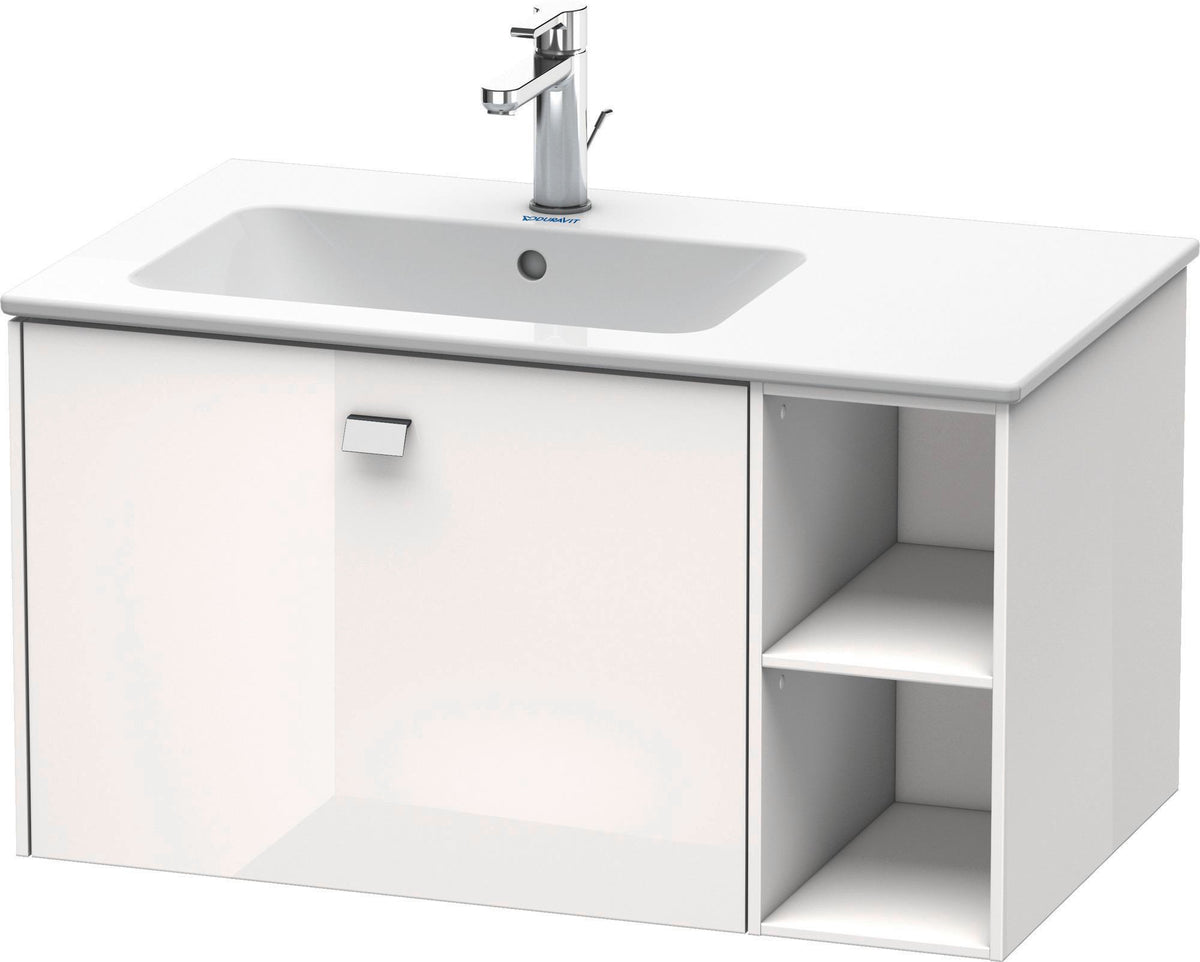 DURAVIT Brioso Waschtischunterbau 820 mm, 1 Auszug, Becken links, Betongrau Matt