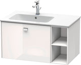 DURAVIT Brioso Waschtischunterbau 820 mm, 1 Auszug, Becken links, Betongrau Matt