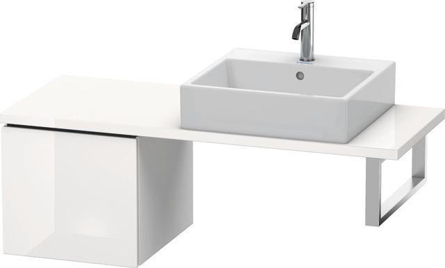 Duravit L-Cube Konsolenunterschrank 420 mm flannel grey hochglanz mit Tip-on-Technik