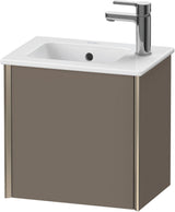 Duravit XViu Waschtischunterbau wandhängend, 1 Tür, 410 mm, dolomiti grey hochglanz, rechts