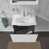 DURAVIT L-Cube Waschtischunterbau 620 mm, 1 Auszug, Weiß Matt, Wandmontage