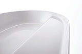 DURAVIT Aufsatzbecken Luv 600 mm weiß mit Hahnlochbank und Halbsäule, ohne Überlauf