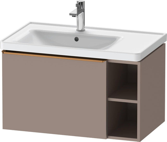 Duravit D-Neo Waschtischunterbau 784 mm Eiche Terra Matt mit Auszug und Soft-Close