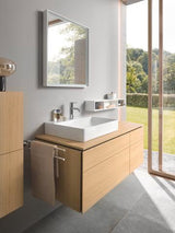 Duravit L-Cube Waschtischunterbau 1420 mm Taupe supermatt mit Tip-On Technik
