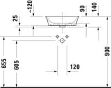 DURAVIT White Tulip Aufsatzbecken 430 mm weiß ohne Überlauf mit WonderGliss