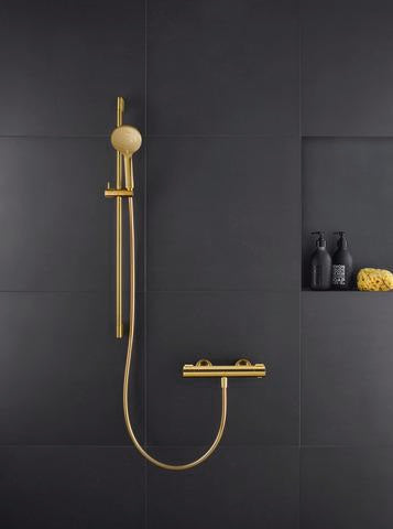 DURAVIT Brausethermostat Aufputz Bronze Gebürstet – Thermostatkartusche, 2 Griffe, DN 15