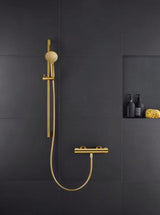 DURAVIT Brausethermostat Aufputz Bronze Gebürstet – Thermostatkartusche, 2 Griffe, DN 15