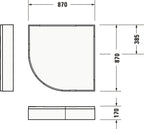 900 mm / 170 mm / 900 mm