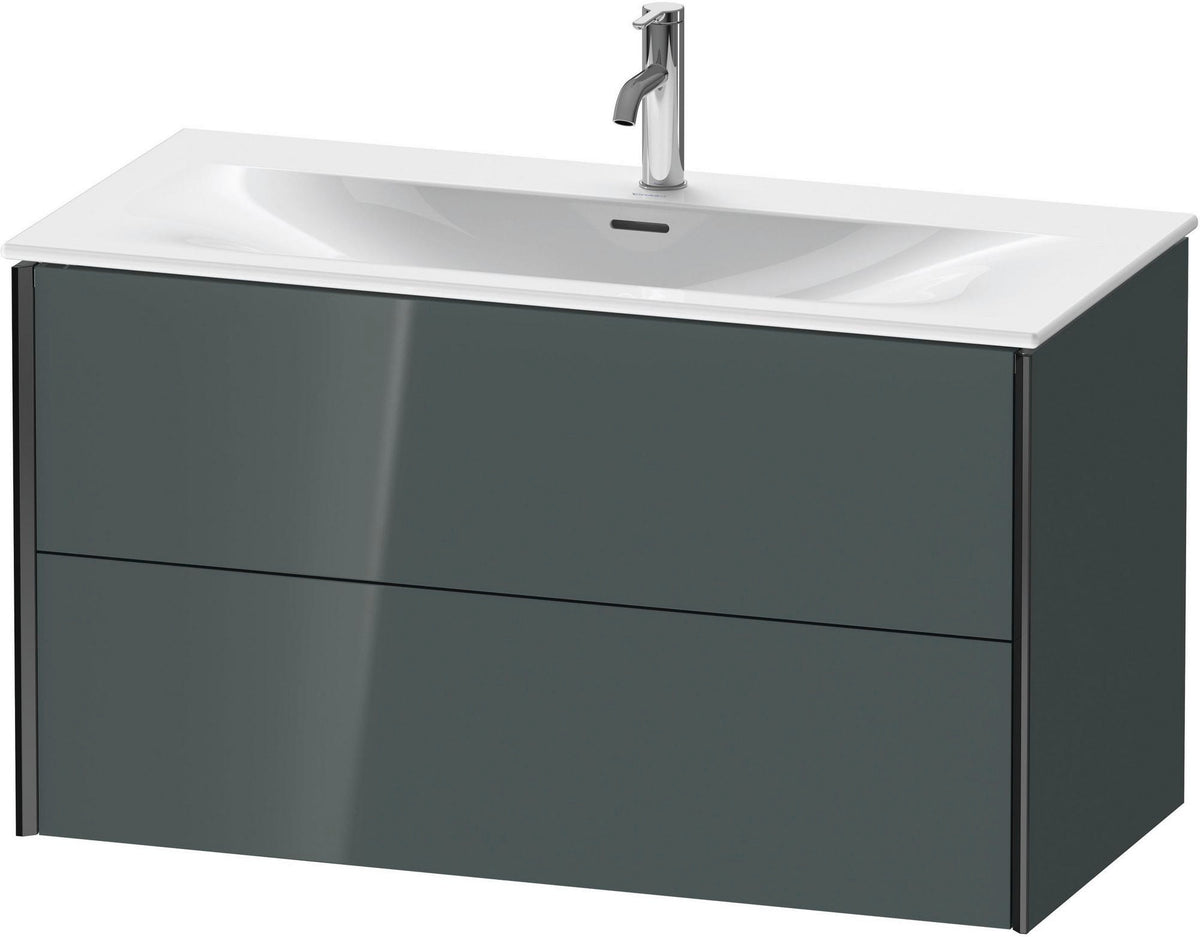 DURAVIT XViu Waschtischunterbau wandhängend 1010 mm, 2 Schubkästen, weiß matt – mit Tip-On-Technik