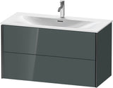 DURAVIT XViu Waschtischunterbau wandhängend 1010 mm, 2 Schubkästen, weiß matt – mit Tip-On-Technik