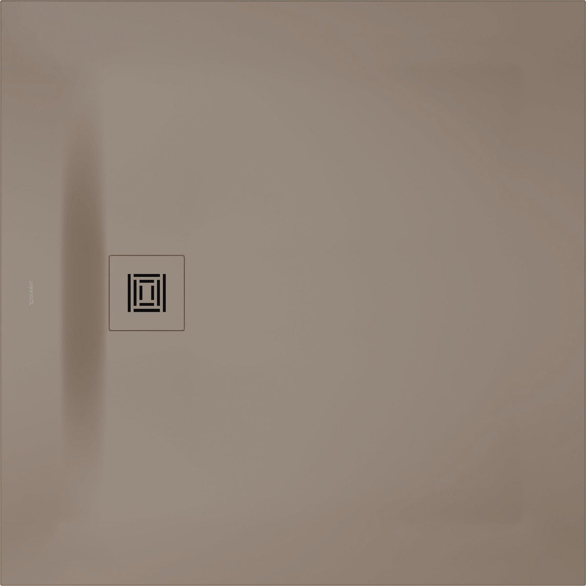 DURAVIT Sustano Duschwanne 800x800x30 Mineralguss Greige Matt – Quadratisch, Bodenbündig, Rutschhemmend