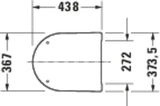 Duravit ME by Starck WC-Sitz mit Absenkautomatik – Weiß, Duroplast, Edelstahl-Scharniere