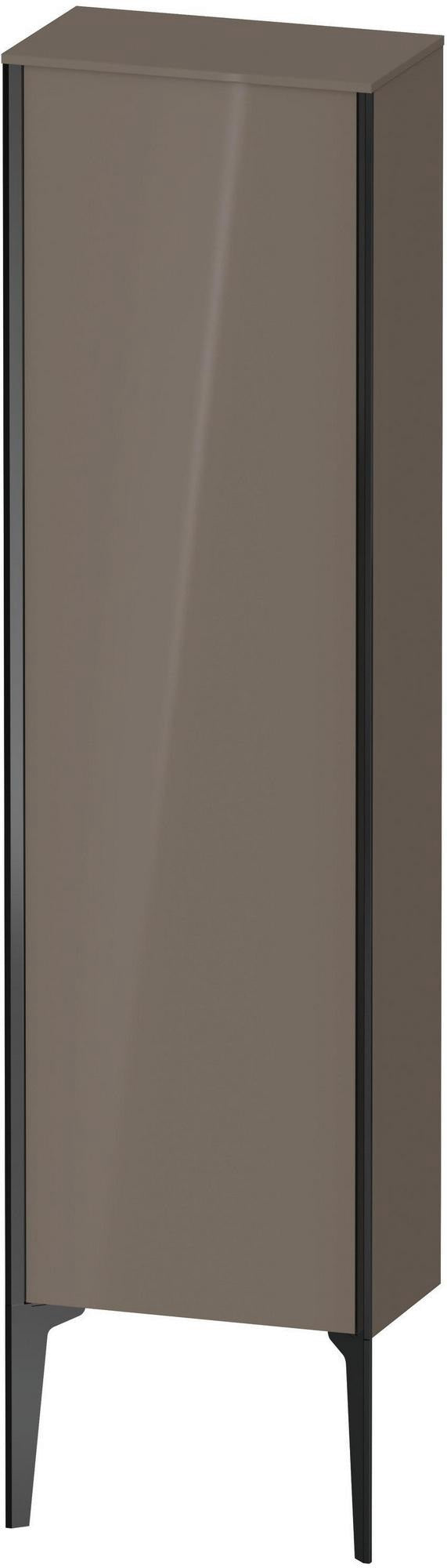 DURAVIT XViu Halbhochschrank 1330 mm grau hochglanz mit Tip-on und Soft-Close