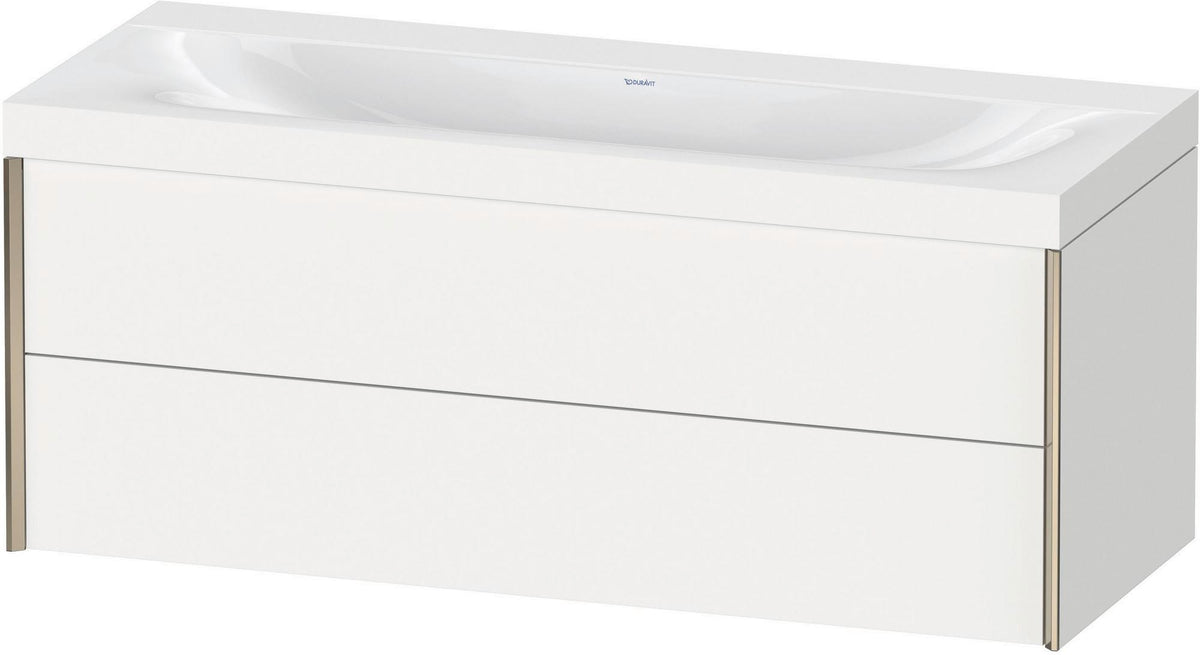 DURAVIT XViu c-bonded Waschtischunterbauset 1200 mm wandhängend mit 2 Schubkästen