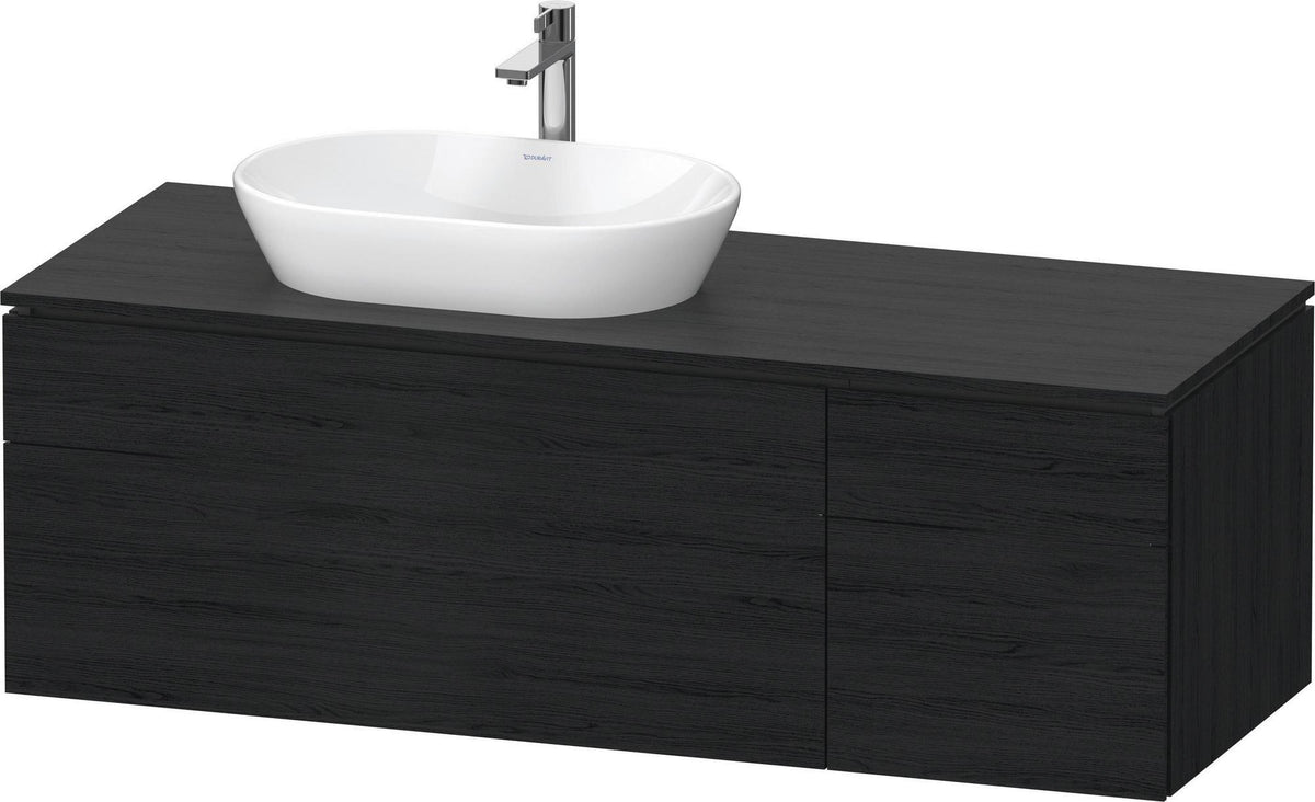 Duravit L-Cube Waschtischunterbau 1420 mm Taupe supermatt mit Tip-On Technik