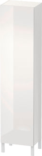 DURAVIT L-Cube Hochschrank 500 mm weiß hochglanz, 1 Tür rechts, 4 Glasböden, Soft-Close